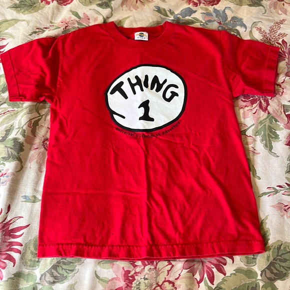 Vtg 2005 UNIVERSAL Orlando Kids Size Medium "Thing 1" Tee-Shirt Quality Soft T - Picture 2 of 10